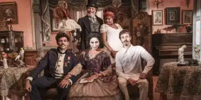 Elenco de Nos tempos do Imperador (Foto: Reprodução - Globo)