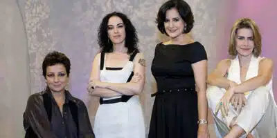 Elenco de uma temporada do Saia Justa (Foto: Reprodução - Globo)