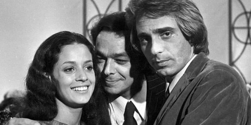 João Paulo Adour com Sônia Braga e Edney Giovenazzi em Selva de Pedra (Foto: Reprodução - Globo)