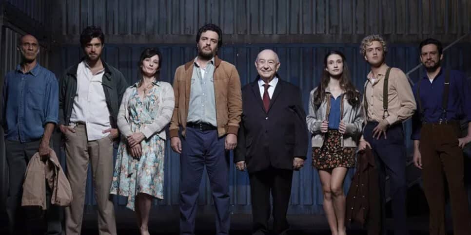 Elenco da peça Um panorama visto da ponte (Foto: Reprodução - Globo)