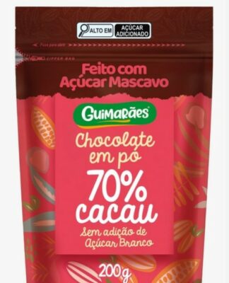 Chocolate em Pó Solúvel 70% Cacau, da famosa marca Guimarães (Foto: Reprodução / Google Shopping)