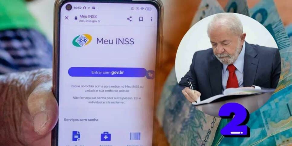 Aplicativo Meu INSS, Lula e dinheiro (Foto: Reprodução / Pronatec / Gov)
