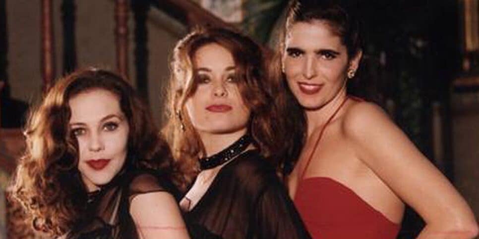 Isabela Garcia, Cláudia Abreu e Malu num episódio de 'A vida como ela é', em 1996 Foto- Guto Costa
